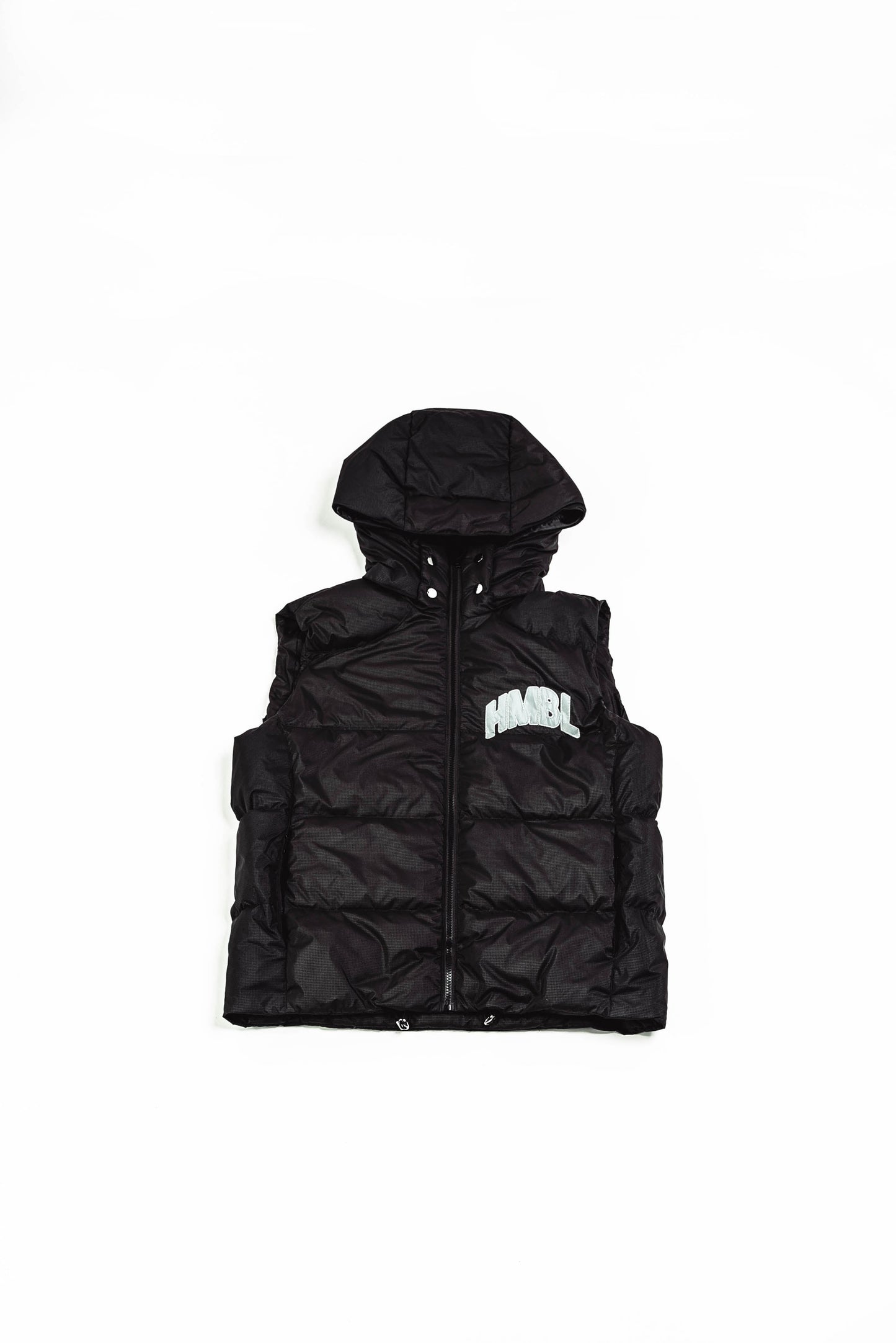 Blackout detachable hood reflective vest