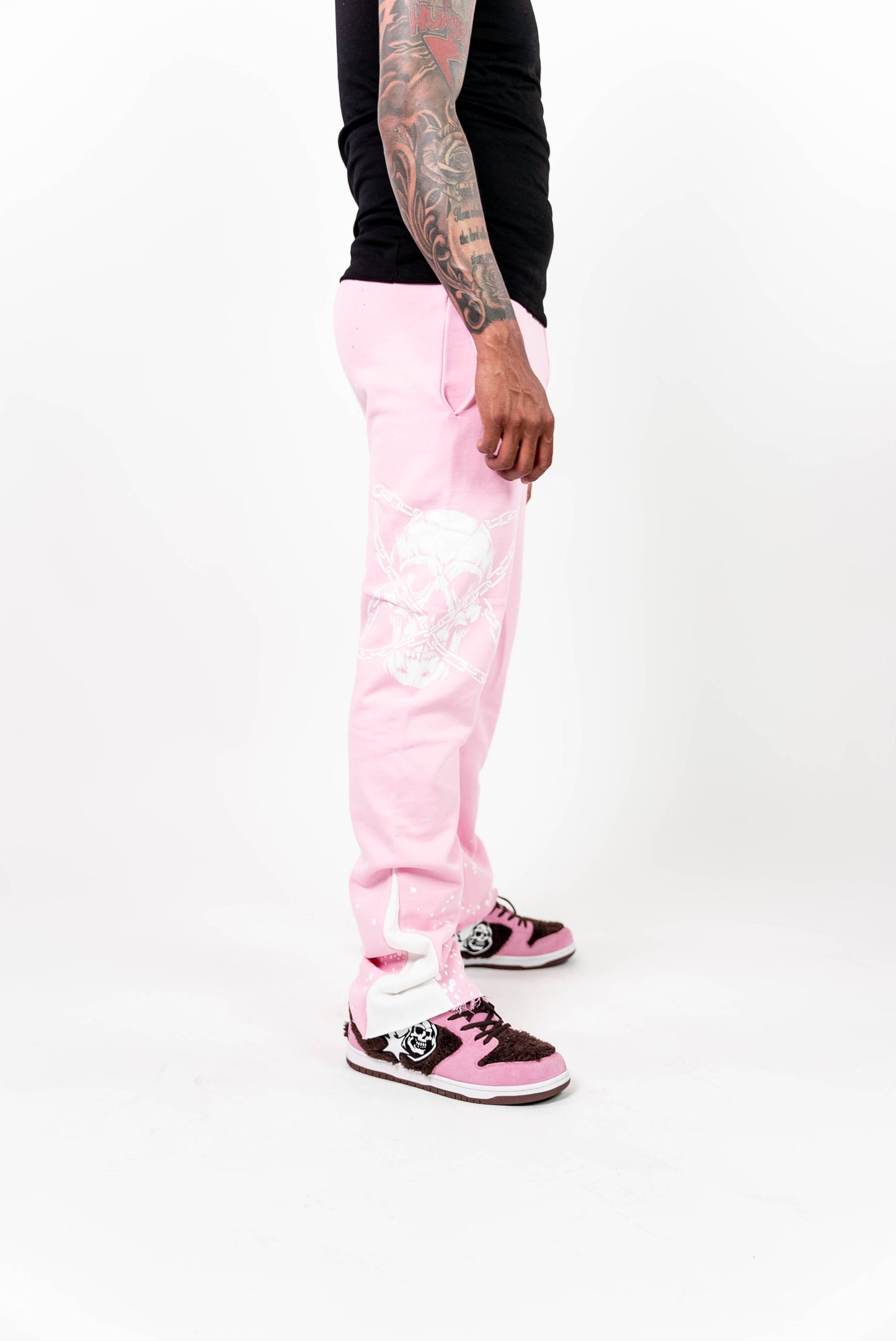 Pink panther painted pants