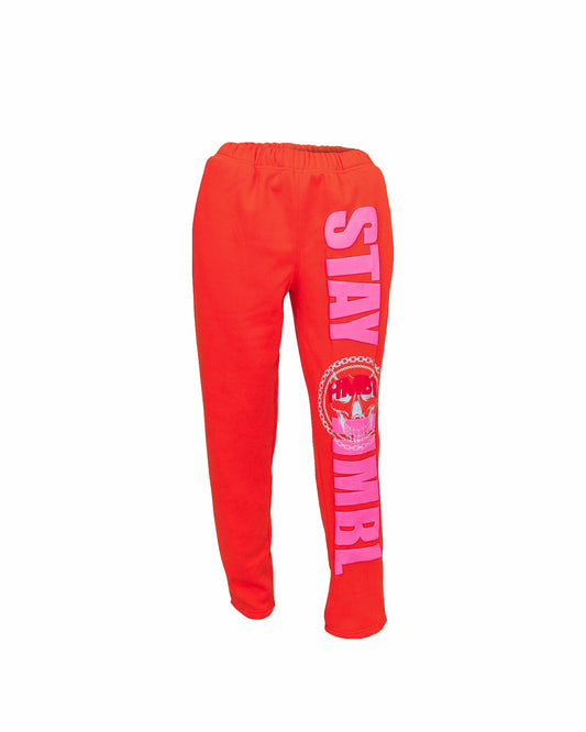 Coral Red Sweatpants